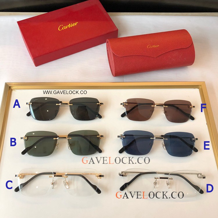 Knockoff Cartier Première de CT0343O Sunglasses Rimless Frame